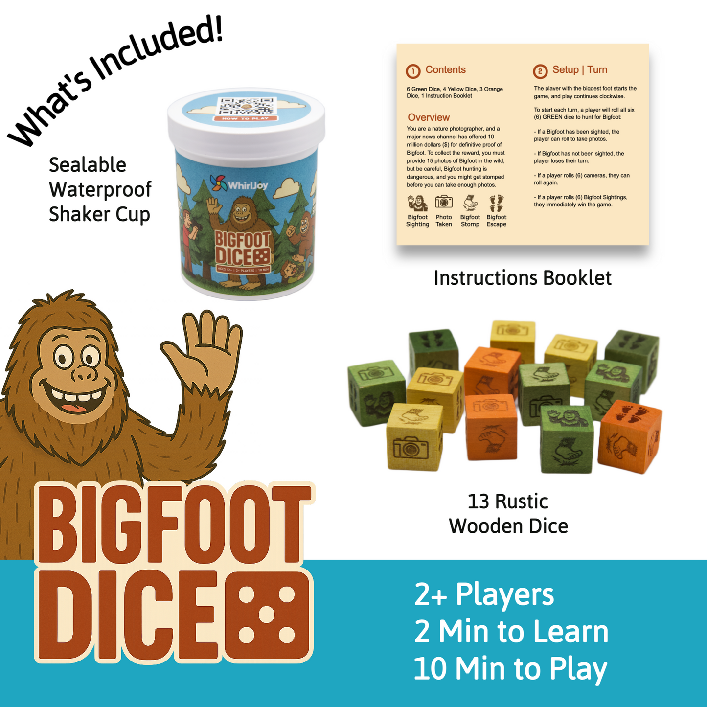 Bigfoot Dice - The Wildest Game in the Woods!